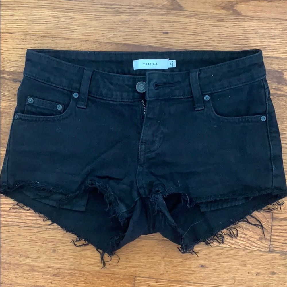 Aritzia Black Jean Shorts